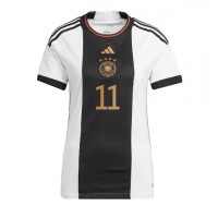 Germany Mario Gotze #11 Replica Home Shirt Ladies World Cup 2022 Short Sleeve